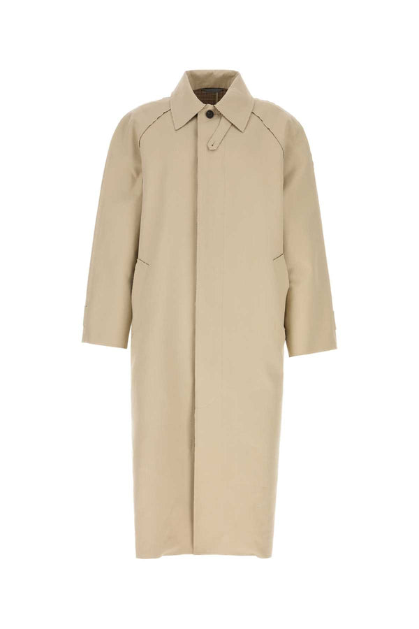 Balenciaga Edge 100% Cotton trench coat in beige