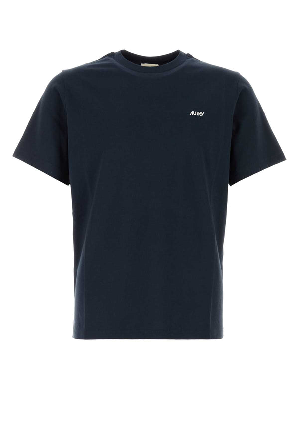 Autry Logo 100% Cotton t-shirt in navy