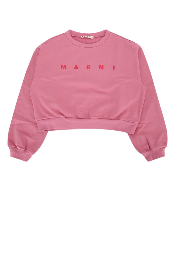 Marni Kids 100% Cotton sweatshirt in pink