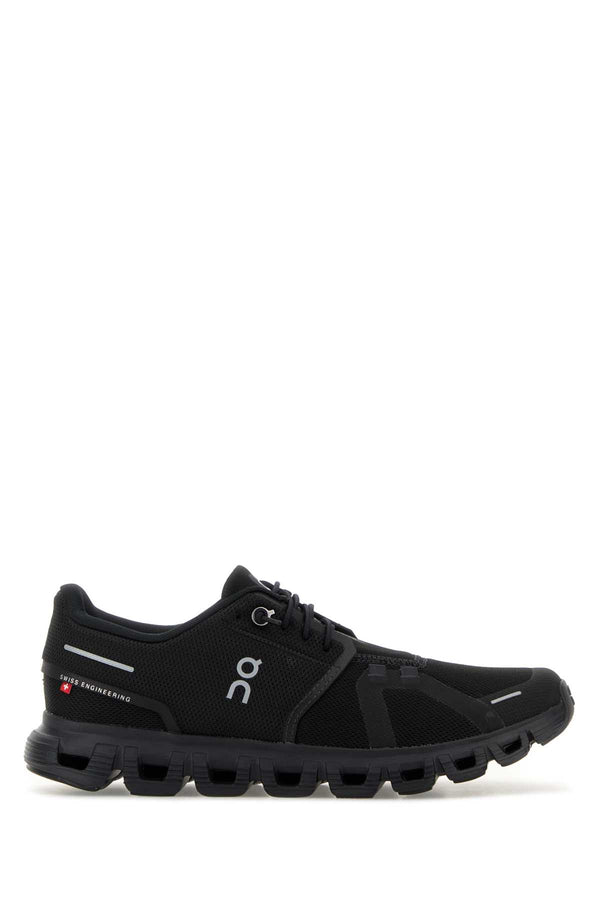 Black Mesh Cloud 6 Sneakers Blackblack