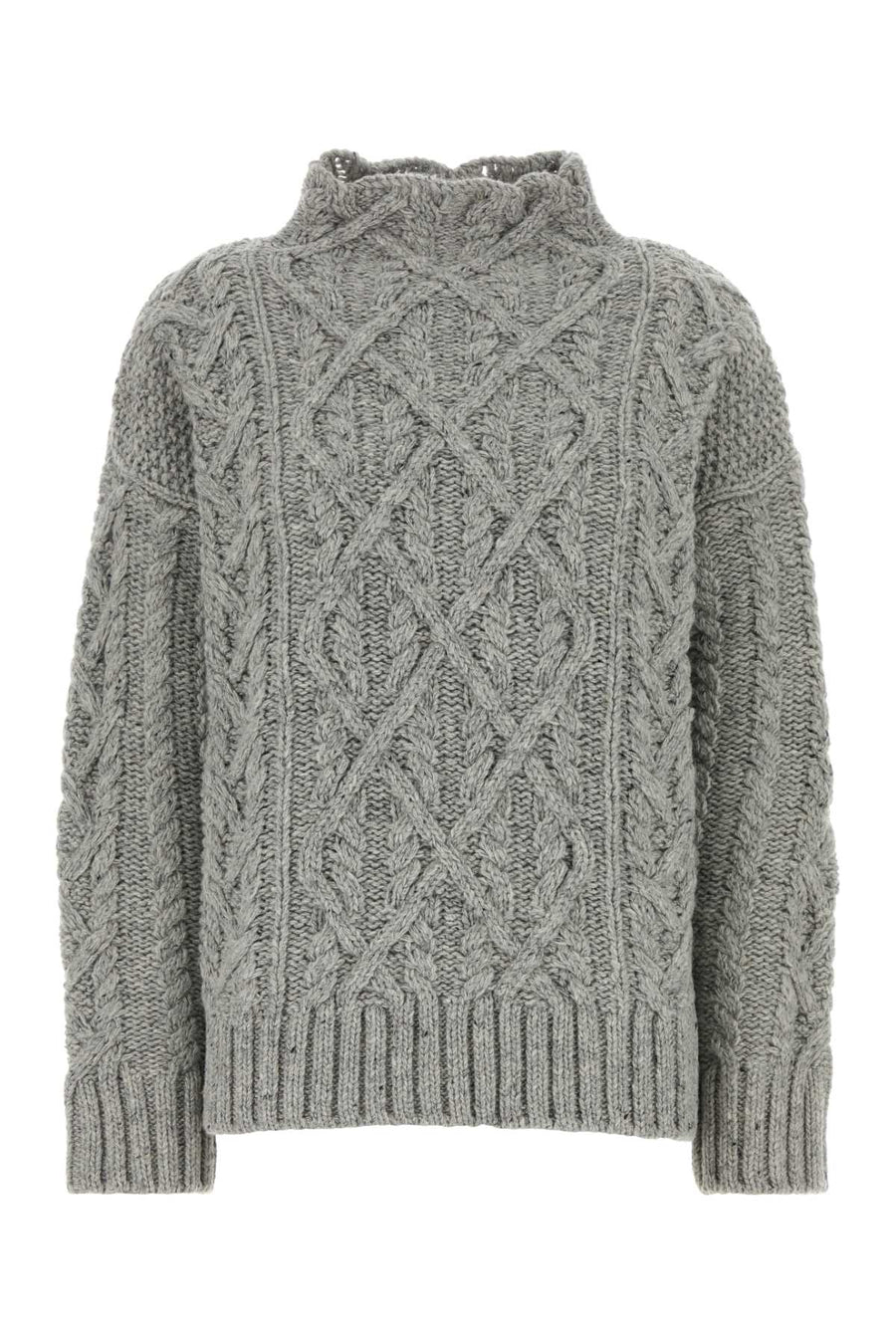 Jil Sander 100% Virgin wool sweater in gray
