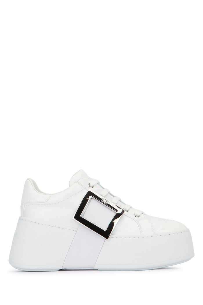 Viv Skate High Abs Met Sneakers Bianco Calfskin Fgl