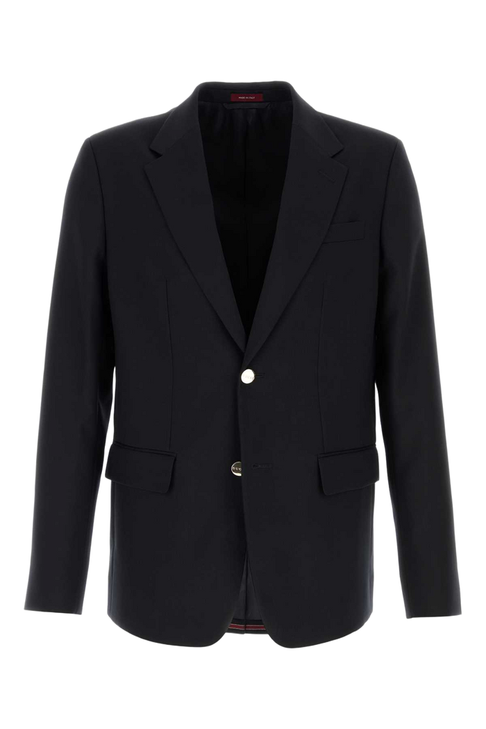Midnight Blue Wool Blazer Bluered Giacche E Gilet