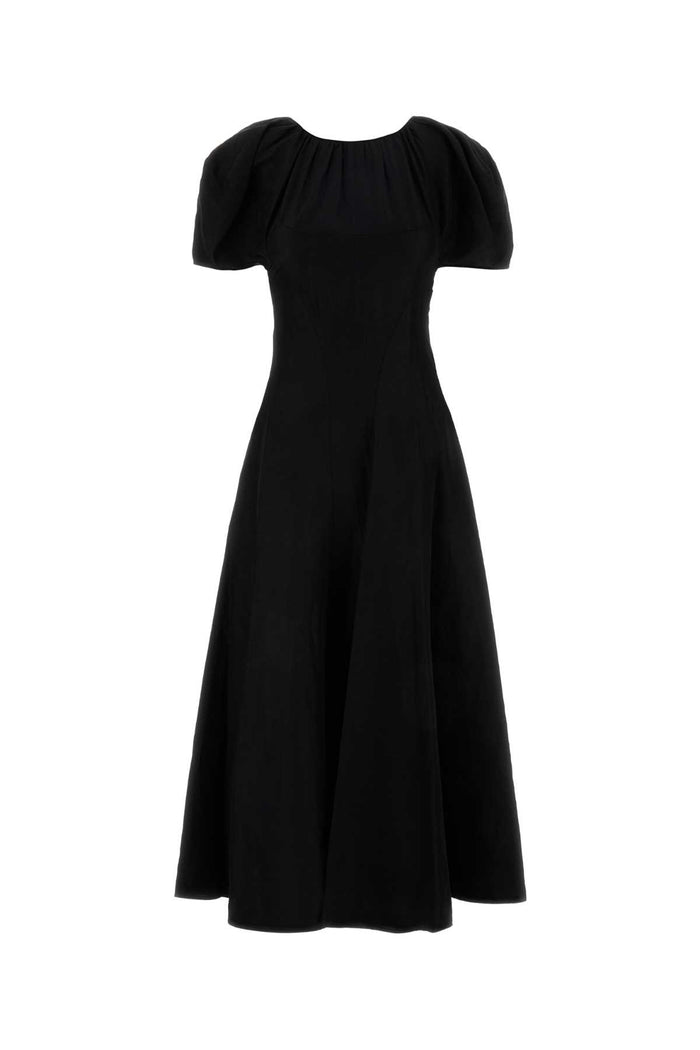 Black Viscose Blend Dress Main Body : Abiti
