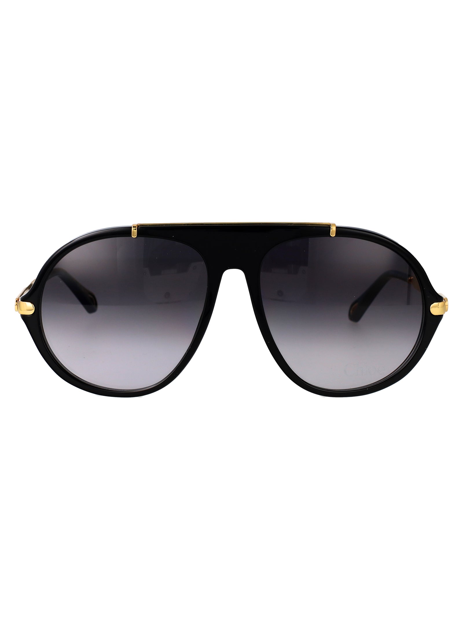 Black-gold-grey Acetate Sunglasses