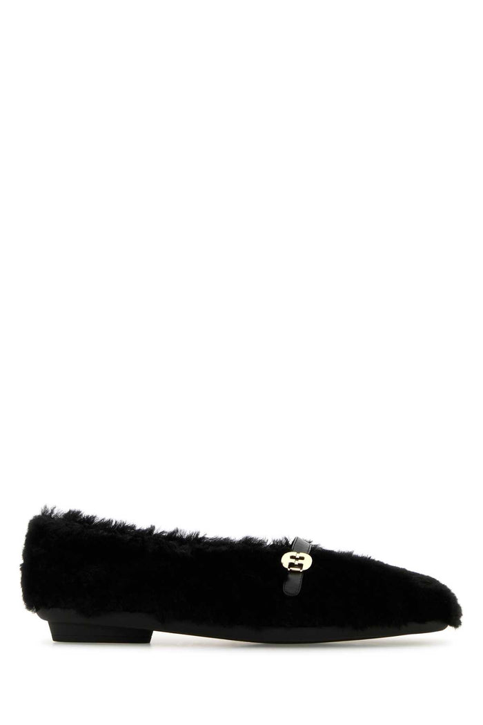 Black Shearling Noella Ballerinas Nero820neronero Ballerine