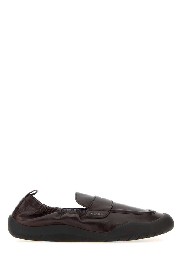 Prada Leggero Exterior: 100% Calf loafer in brown