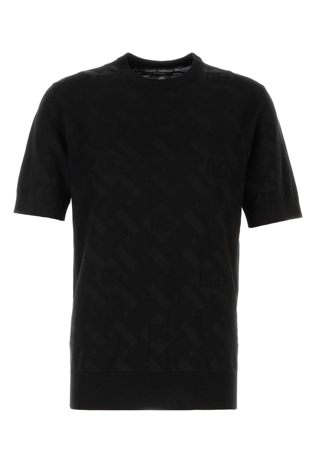 Black Silk Sweater Nero Maglieria