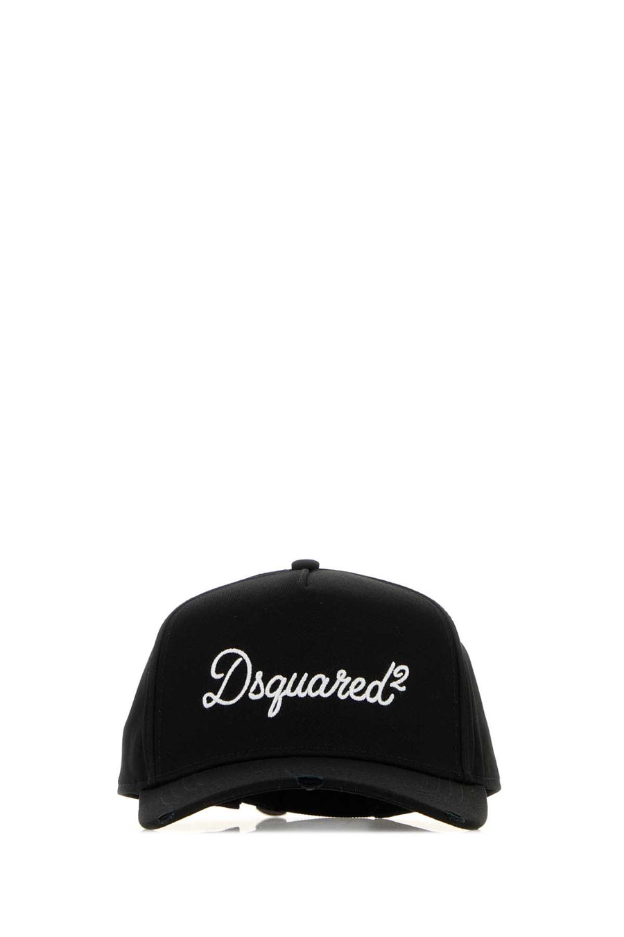 Black Cotton Baseball Cap Nero Exterior: Cappelli