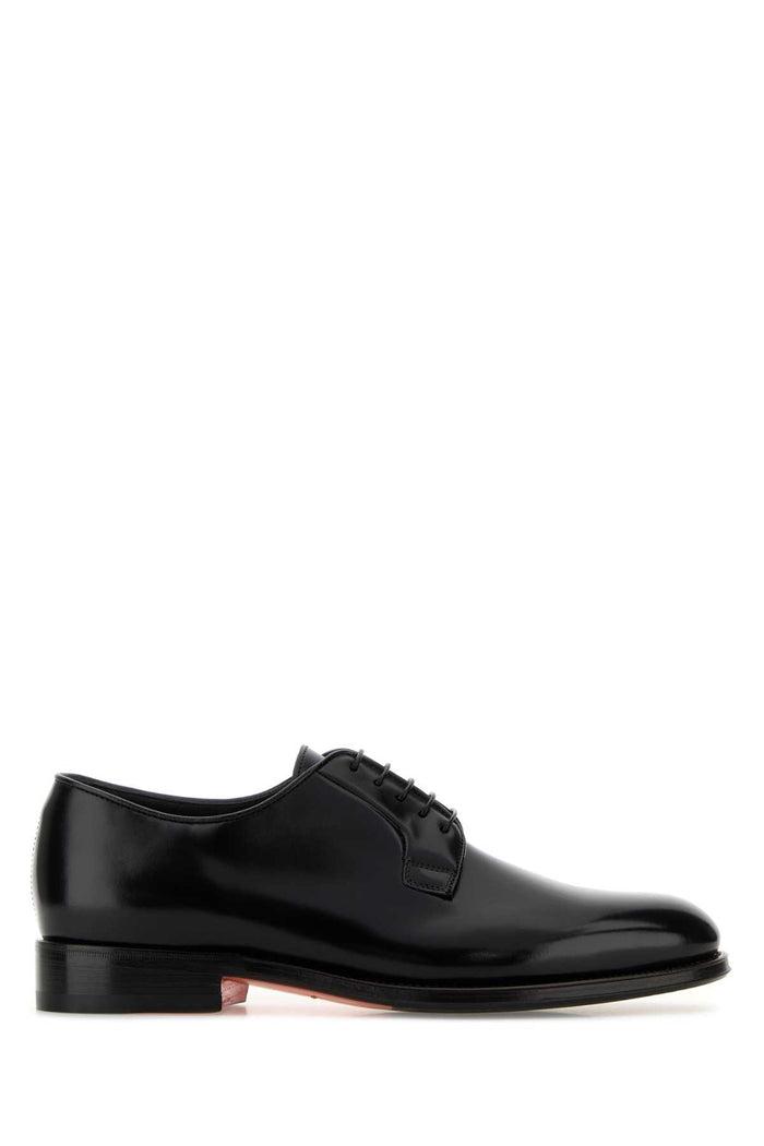 Black Leather Ensley Lace-Up Shoes Scarpe Stringate
