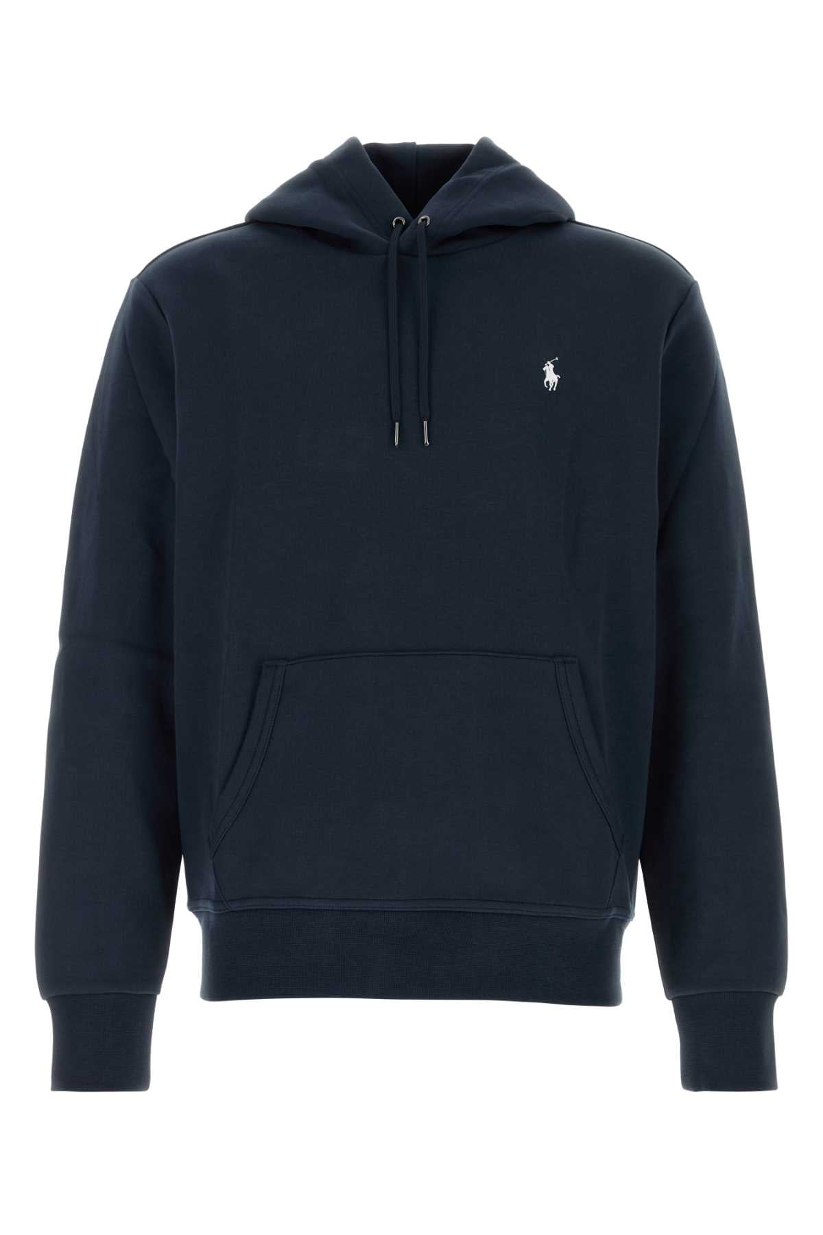 Navy Blue Cotton Blend Sweatshirt Aviatornavyc1730 Exterior: Polyester Felpe