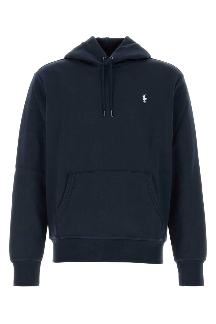Navy Blue Cotton Blend Sweatshirt Aviatornavyc1730 Exterior: Polyester Felpe