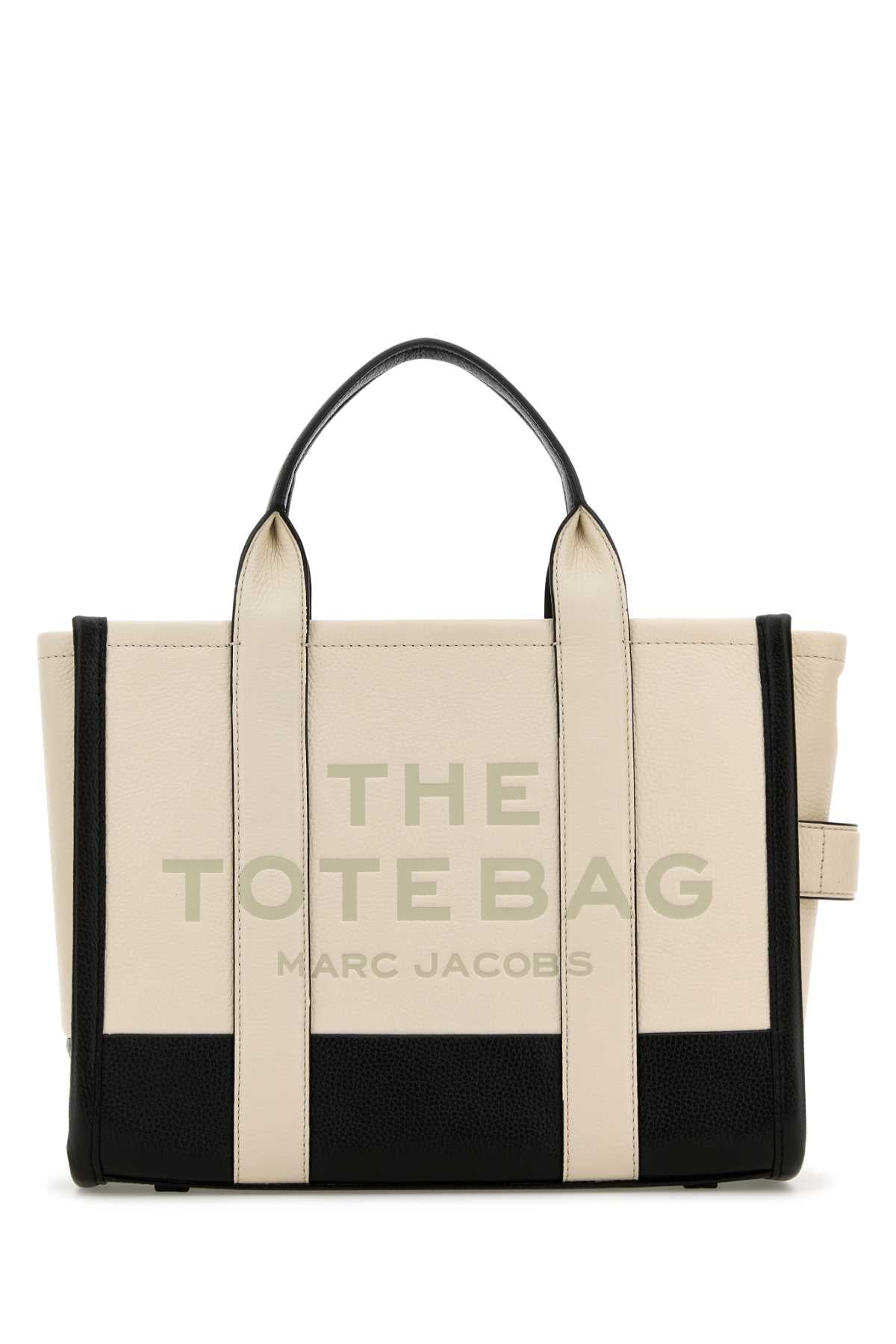 Two-Tone Leather Medium The Tote Bag Shopping 112 Cow Borse A Mano