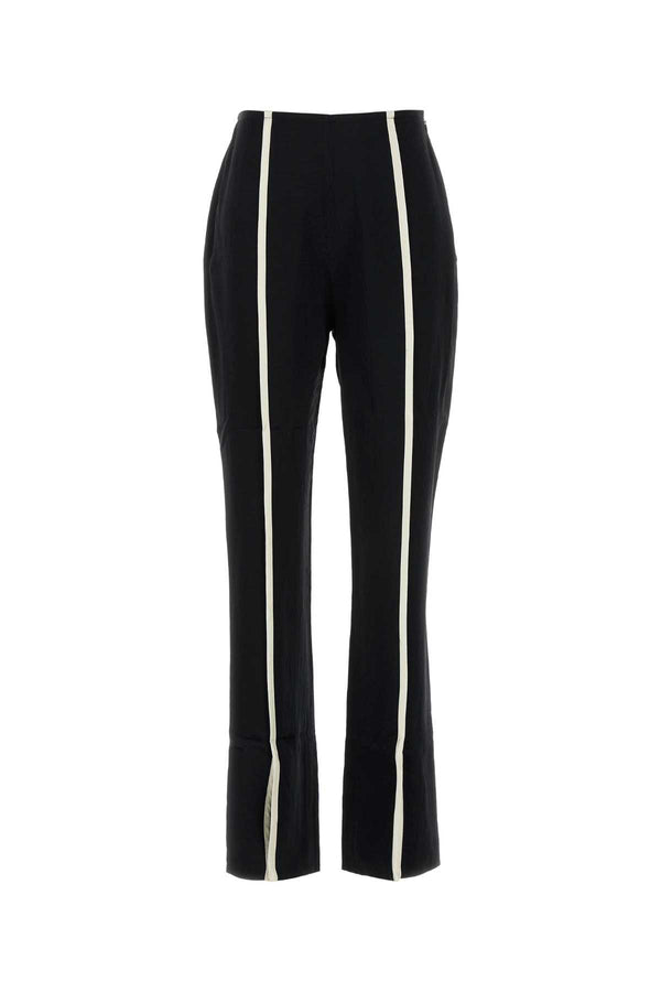 Nanushka 100% Acetate trousers in black