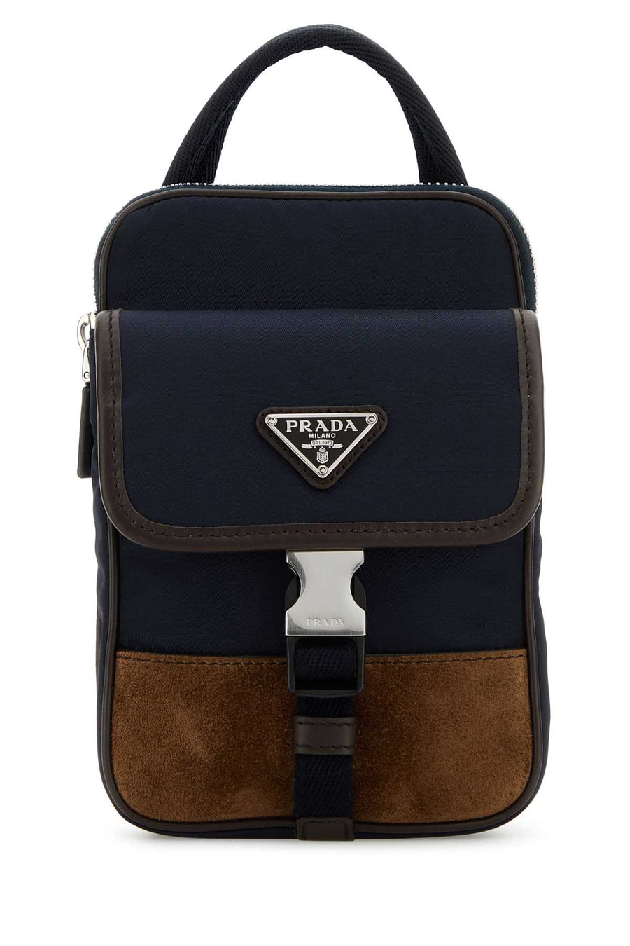 Prada 100% Recycled Polyamide phone wallet in navy