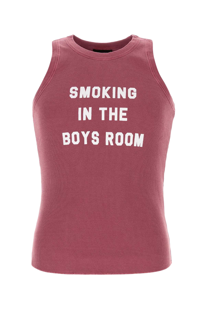 Dark Pink Cotton Tank Top Col.259 Exterior: T-shirt