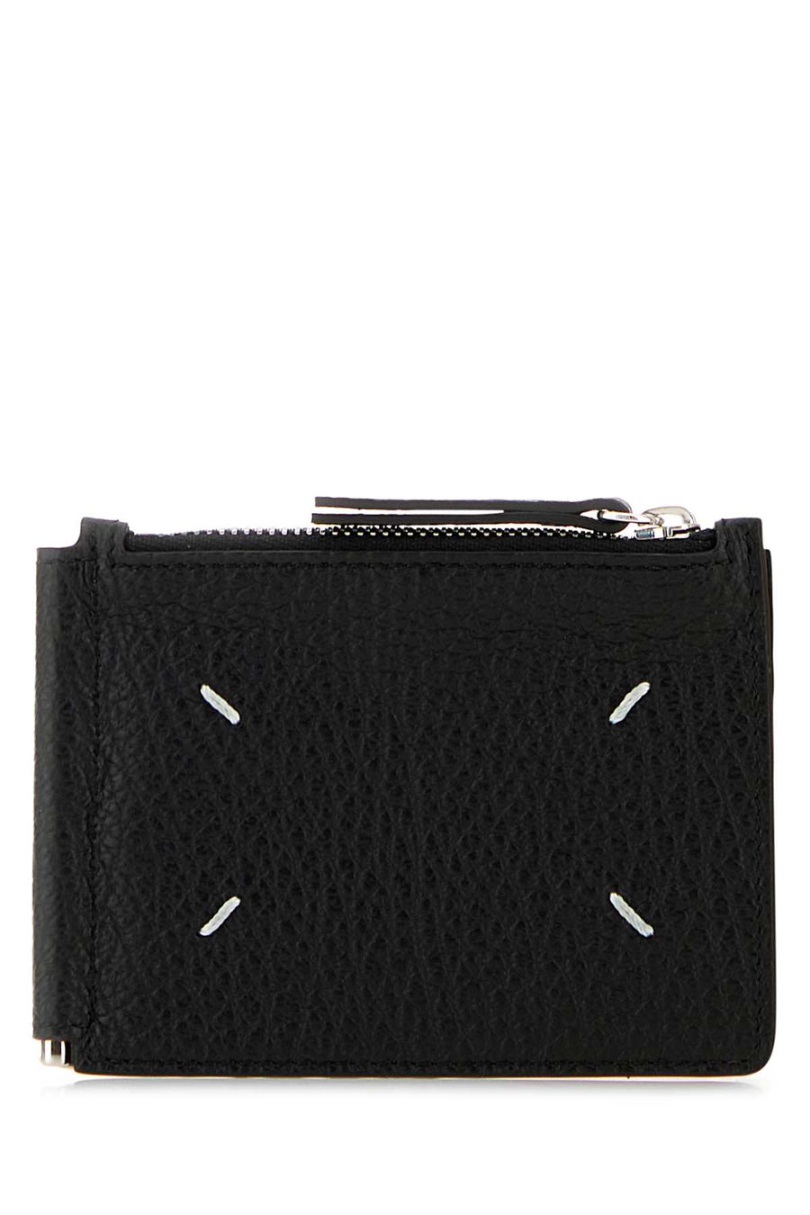 Maison Margiela Slim Leather (100%) wallet in black