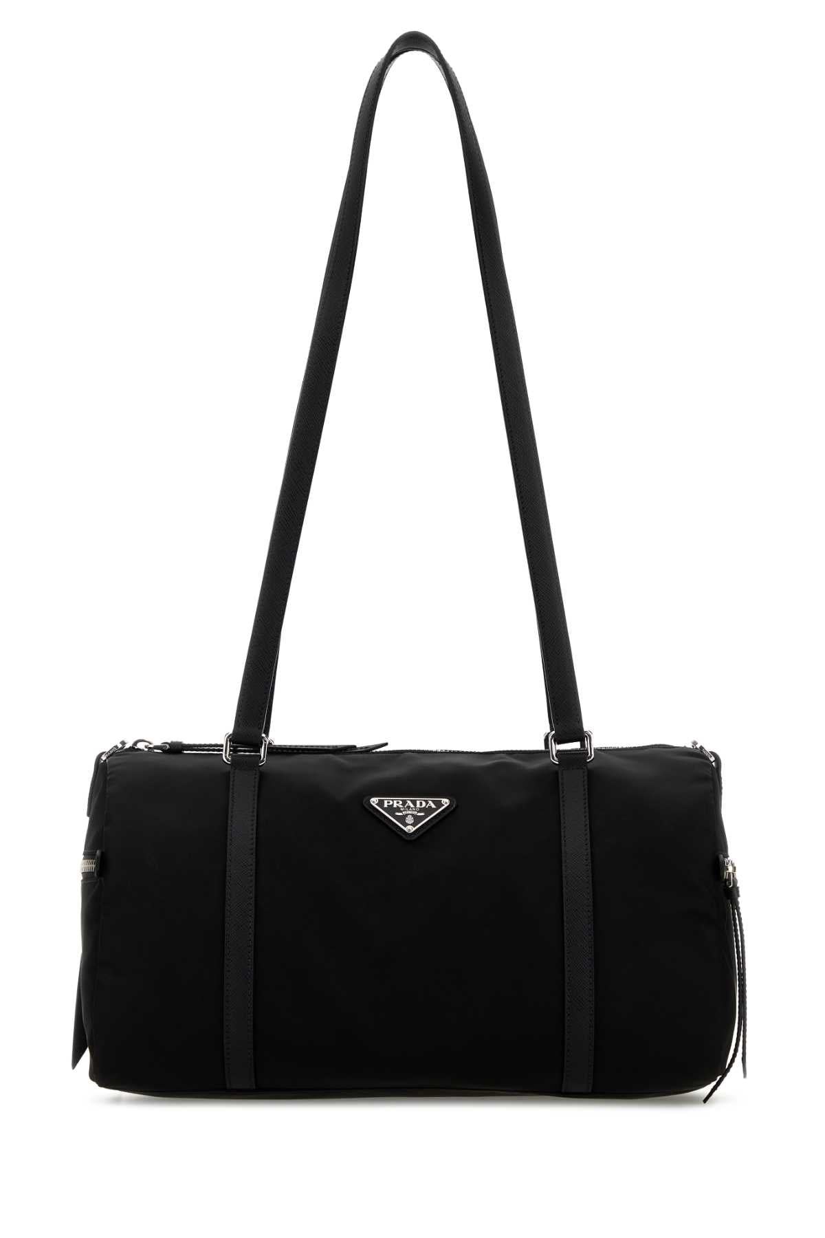 Black Re-Nylon Large Shoulder Bag Nero 1 Borse A Mano