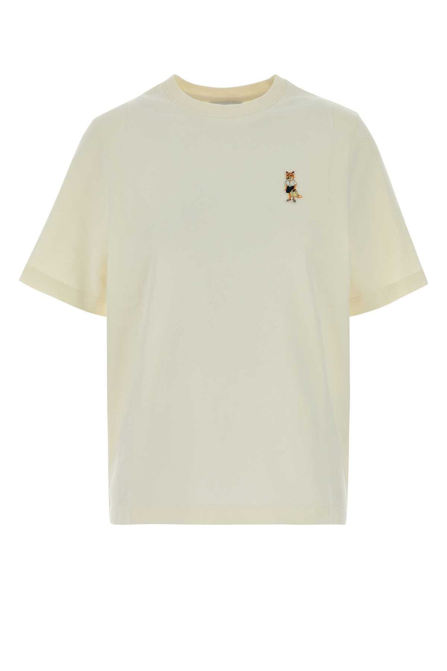 Maison Kitsune Comfort 100% Organic cotton t-shirt in beige