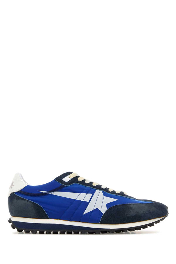 Golden Goose Deluxe Brand Marathon Exterior: 100% Suede sneaker in blue