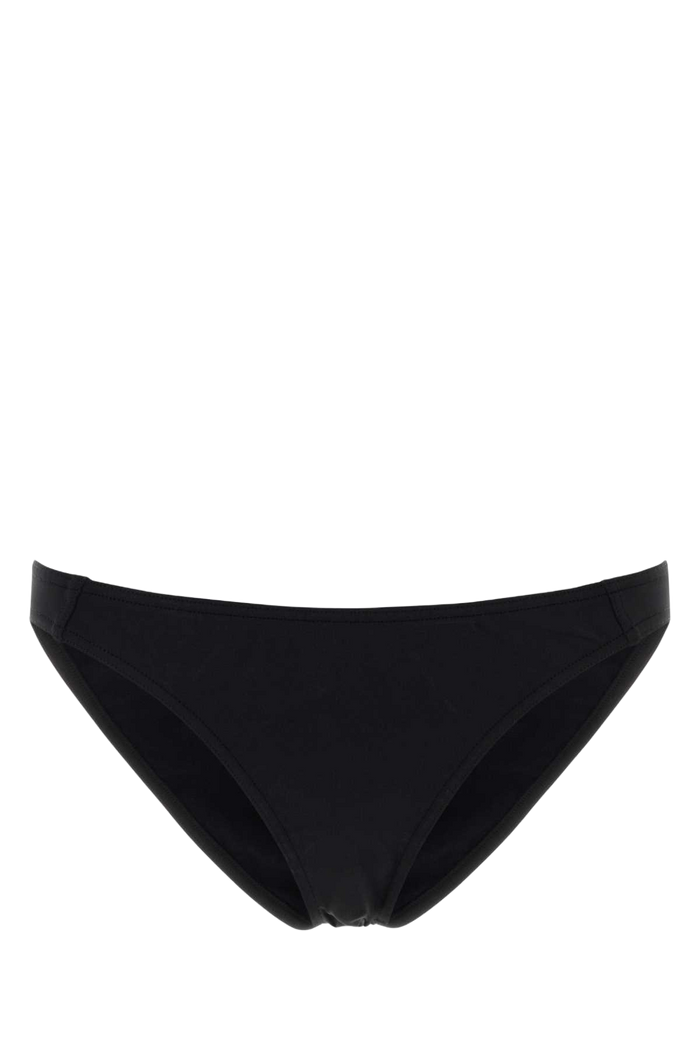 Black Stretch Nylon Bikini Bottom Noir Exterior: Elastane Costumi Da Bagno