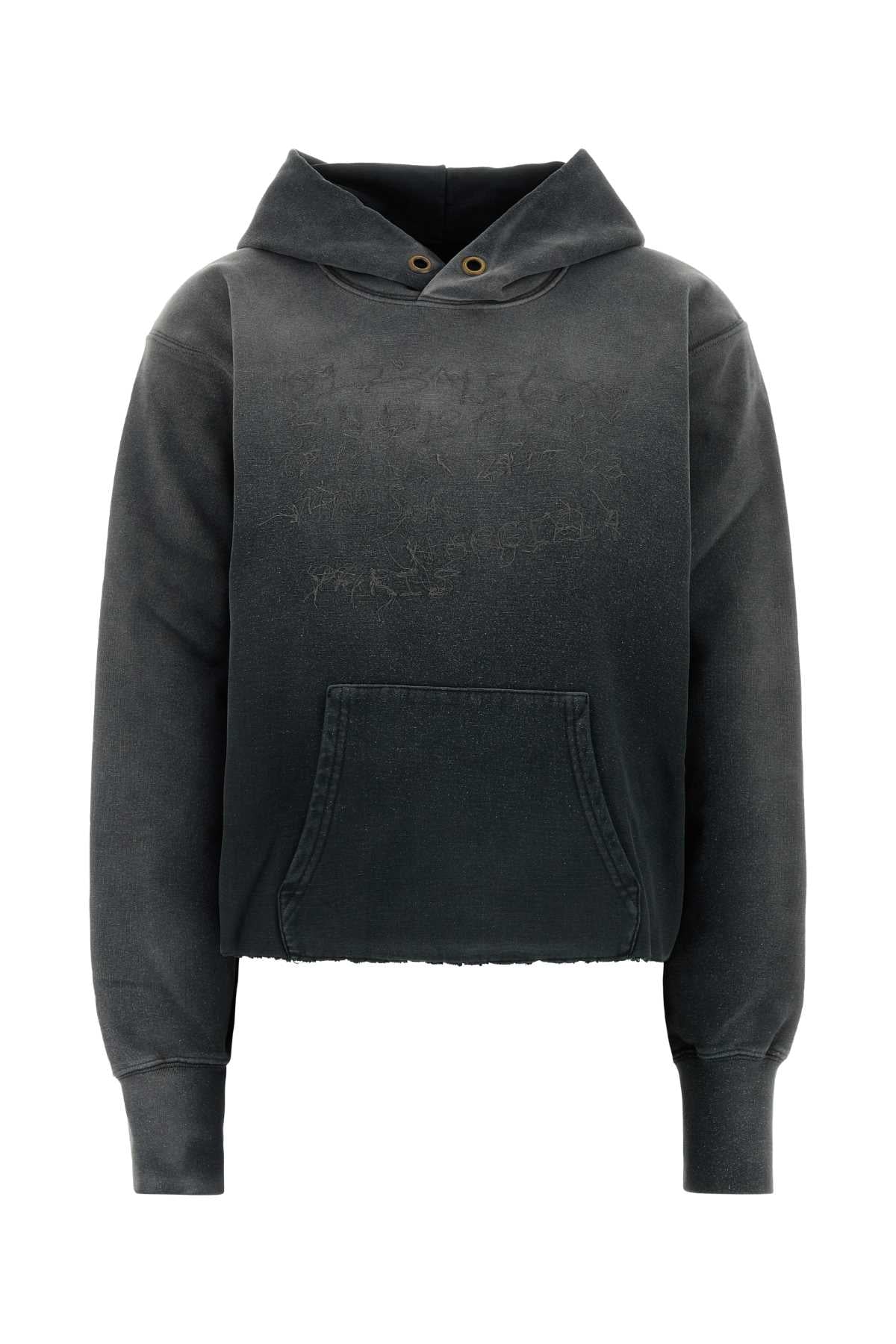 Charcoal Cotton Sweatshirt Washedblack Exterior: Felpe