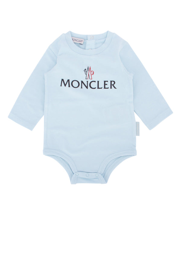 Moncler Jr Cotton bodysuit in blue