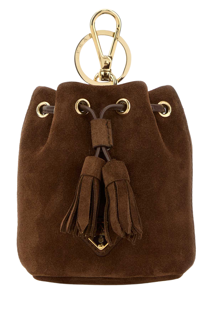 Chocolate Suede Pouch Cacao 1 Portachiavi