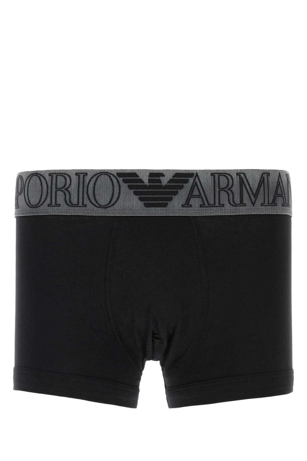 Emporio Armani 95% Cotton boxer briefs in black