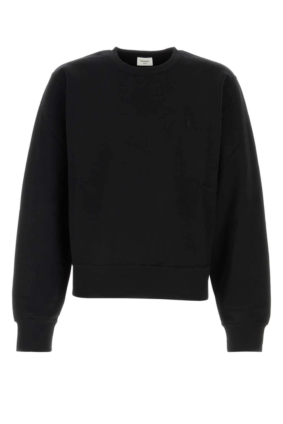 Black Cotton Sweatshirt Nero Exterior: Maglie