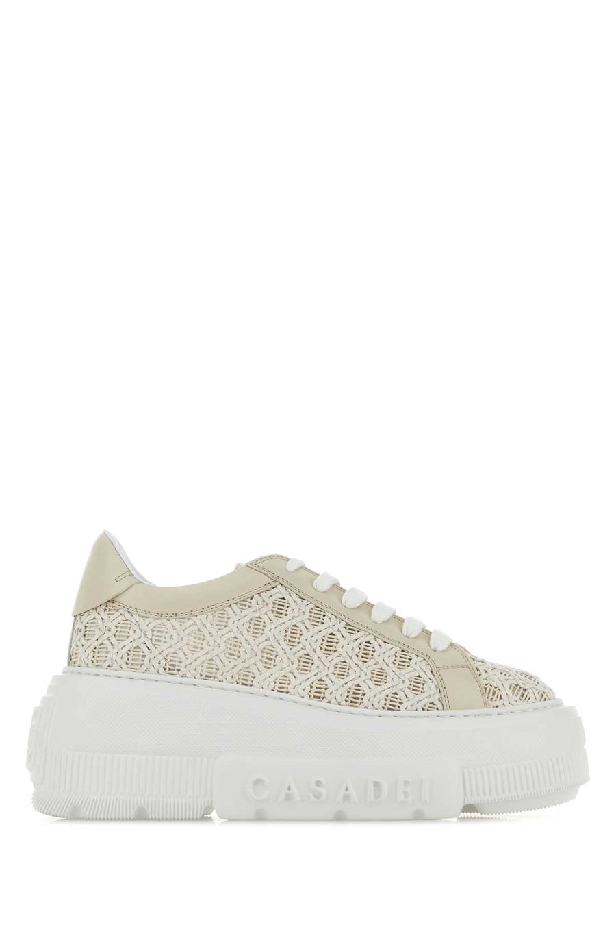 Casadei Nexus Exterior: 100% Leather sneaker in beige