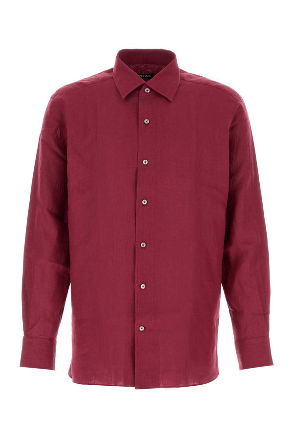 Zegna 100% Linen shirt in purple