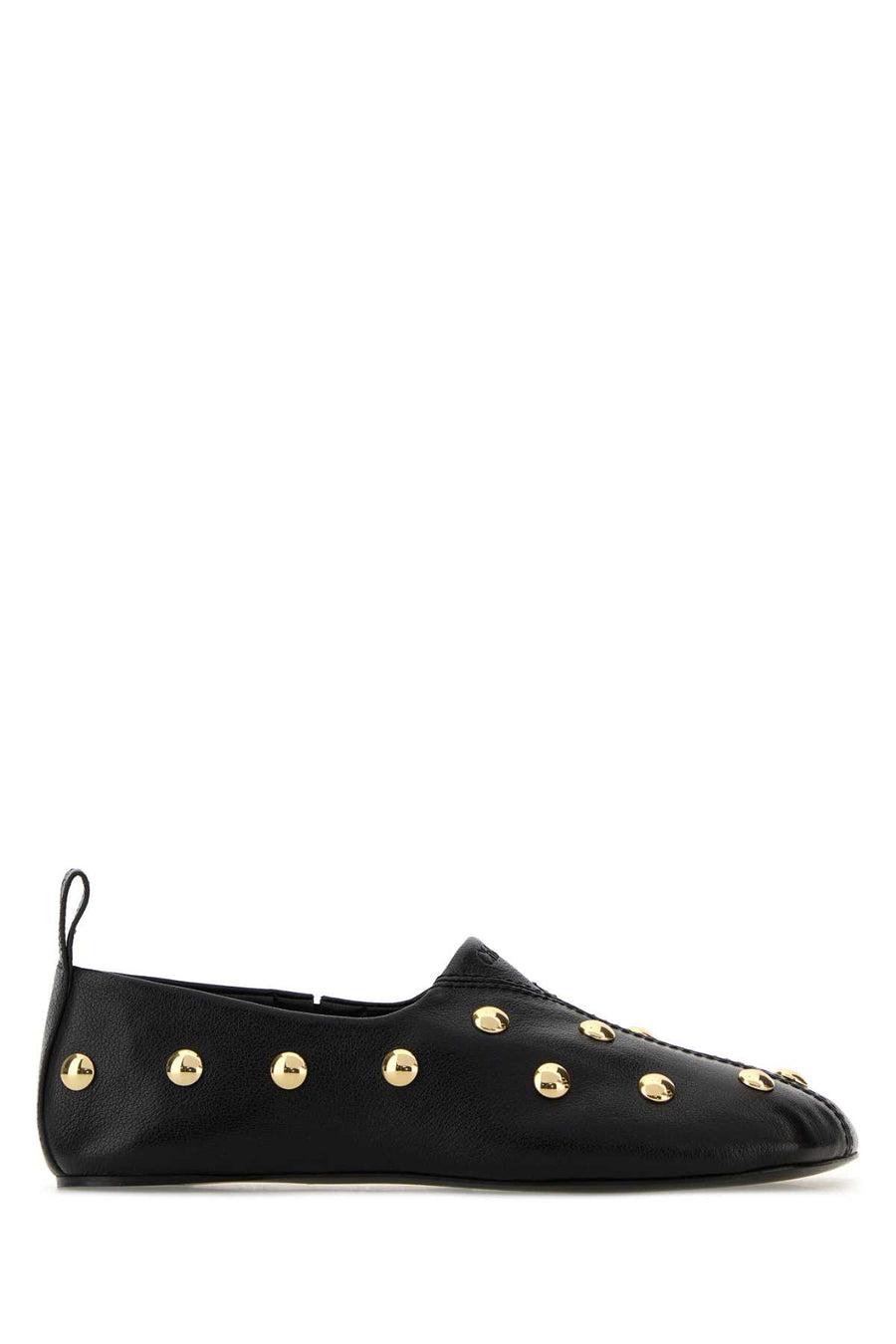 Chloé Upper: 100% leather (Italian-finished Asian water buffalo); Main lining: 100% leather (Moroccan lamb); Inner lining: 100% leather (Moroccan lamb); Outer sole: 100% leather (Italian cow) ballet flat in black