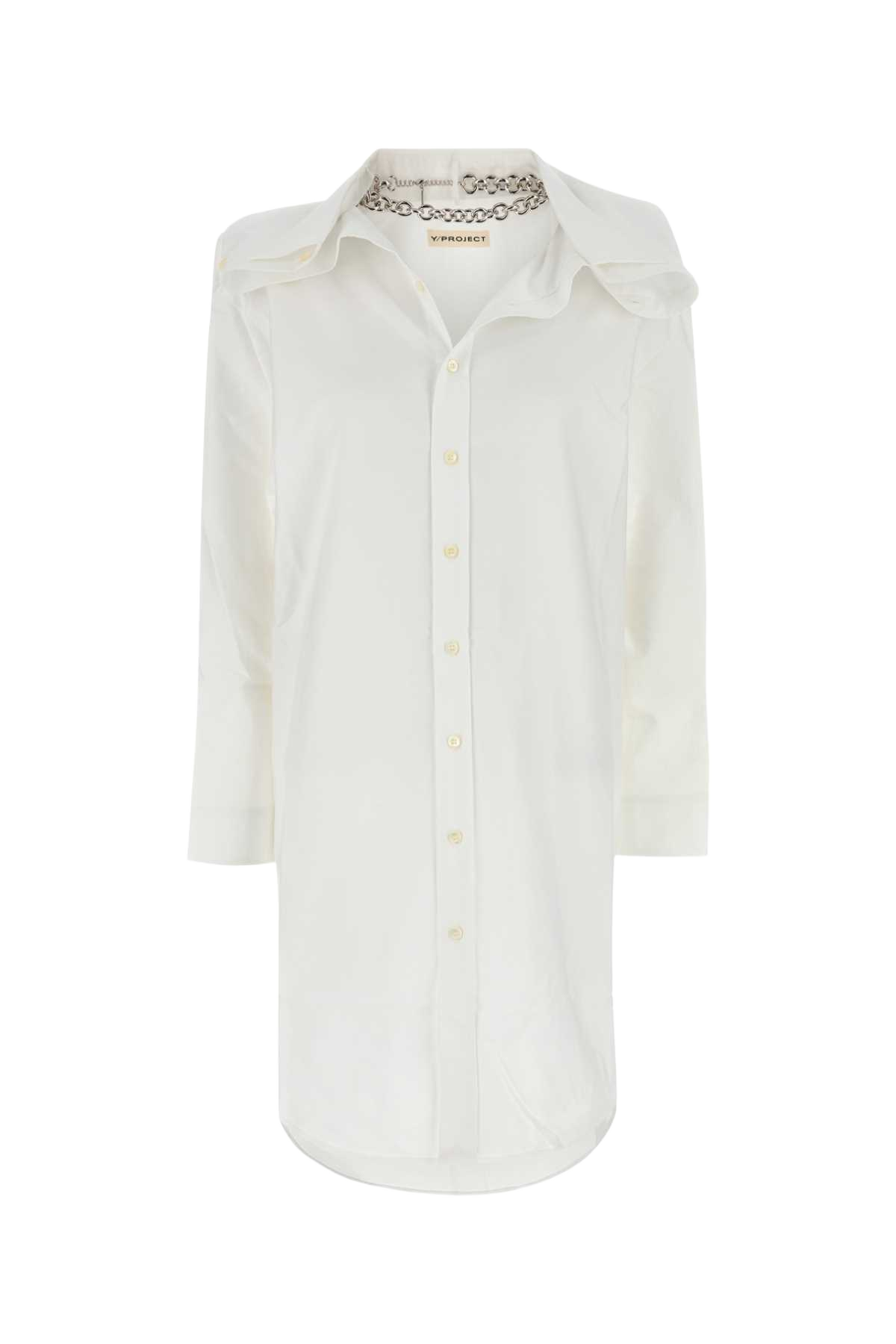 White Oxford Shirt Dress Evergreenwhite Exterior: Organic Cotton Abiti