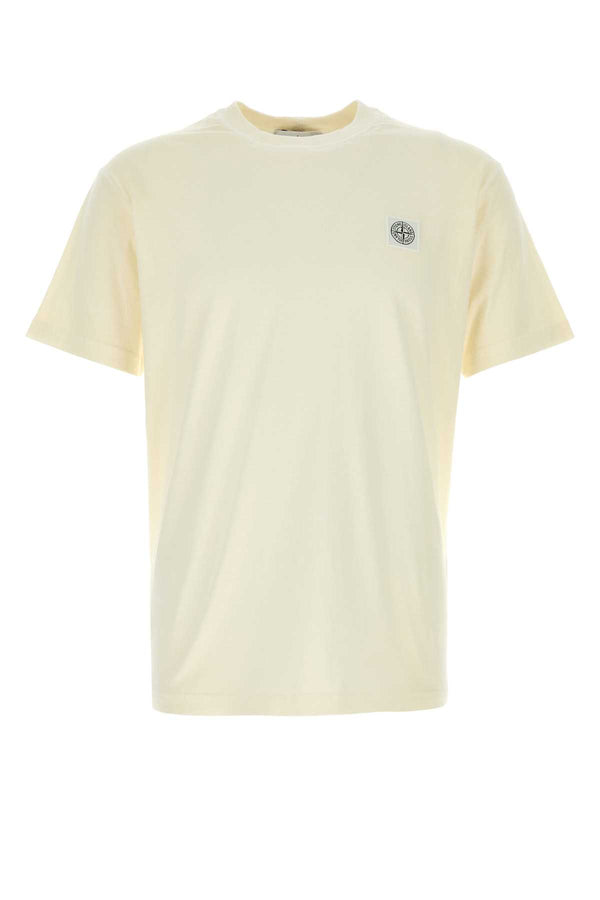 Stone Island 100% Cotton t-shirt in beige