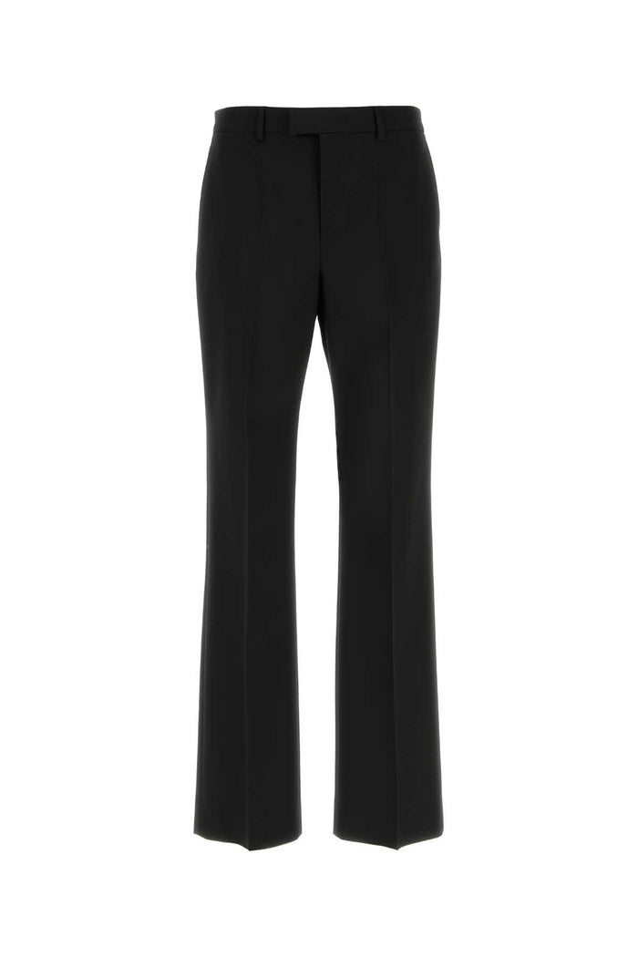 Black Wool Pant Nero Exterior: Virgin Pantaloni