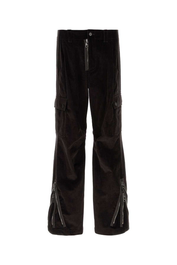 Dolce & Gabbana 100% Cotton cargo pants in brown