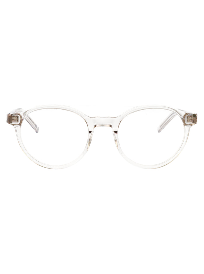 Sl M163 004 Beige-beige-transparent Acetate Optical