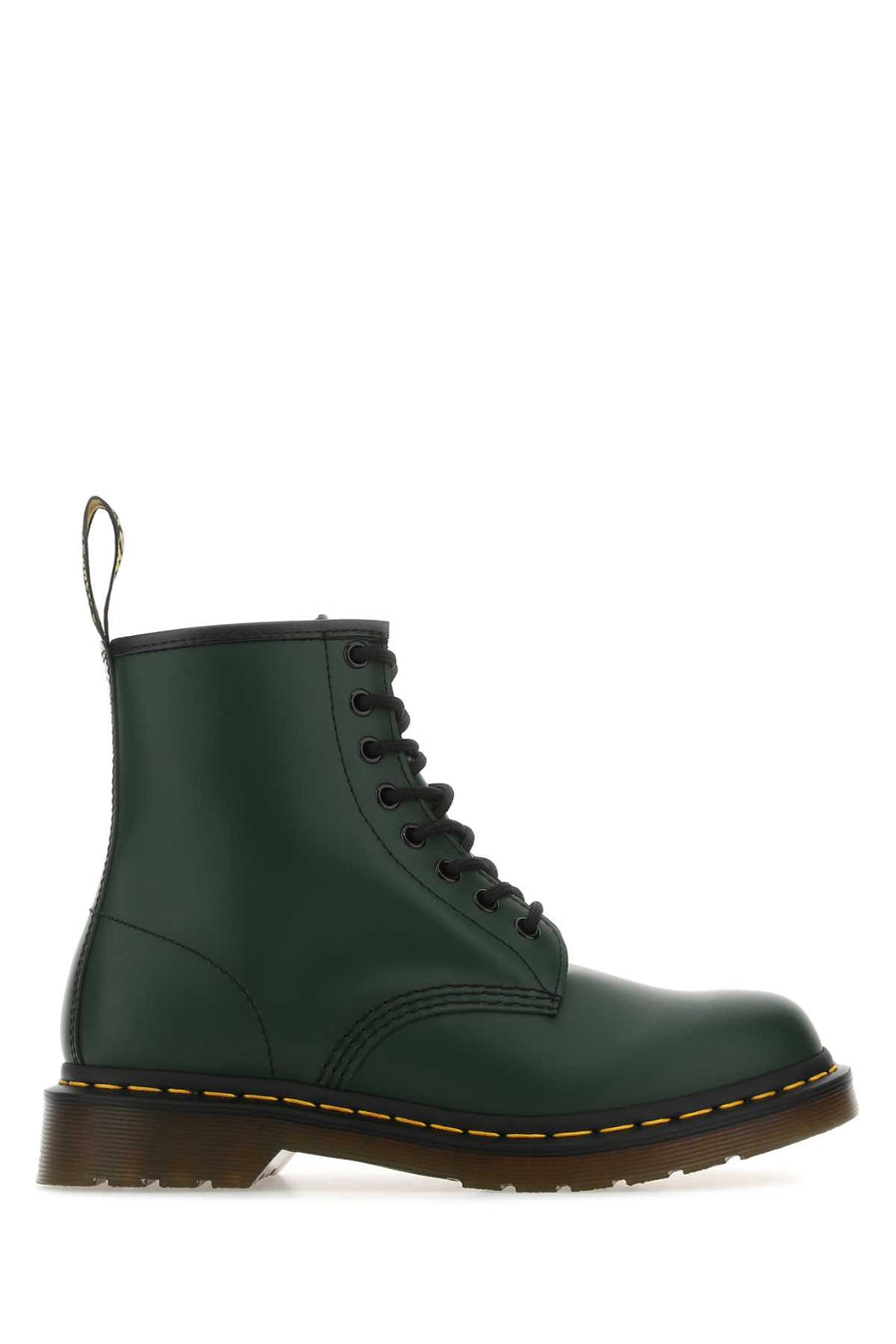 Dr Martens Exterior: 100% Leather ankle boot in green