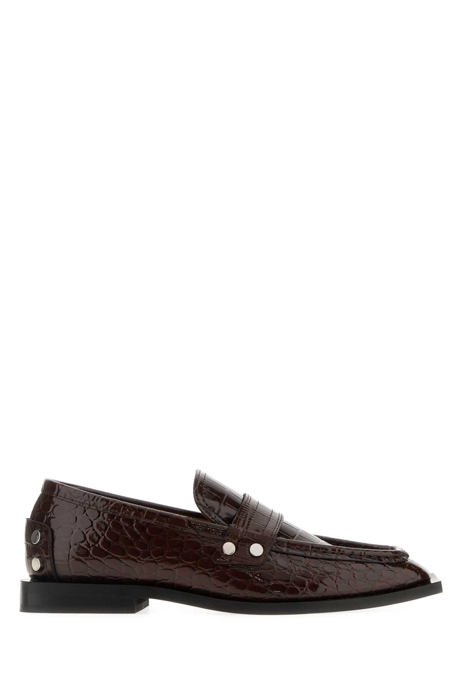 Ganni Tacco Exterior: 100% Synthetic leather loafer in brown