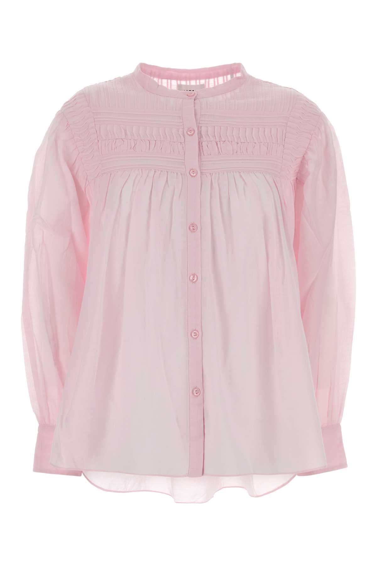 Pink Cotton Plalia Blouse Light Maglie