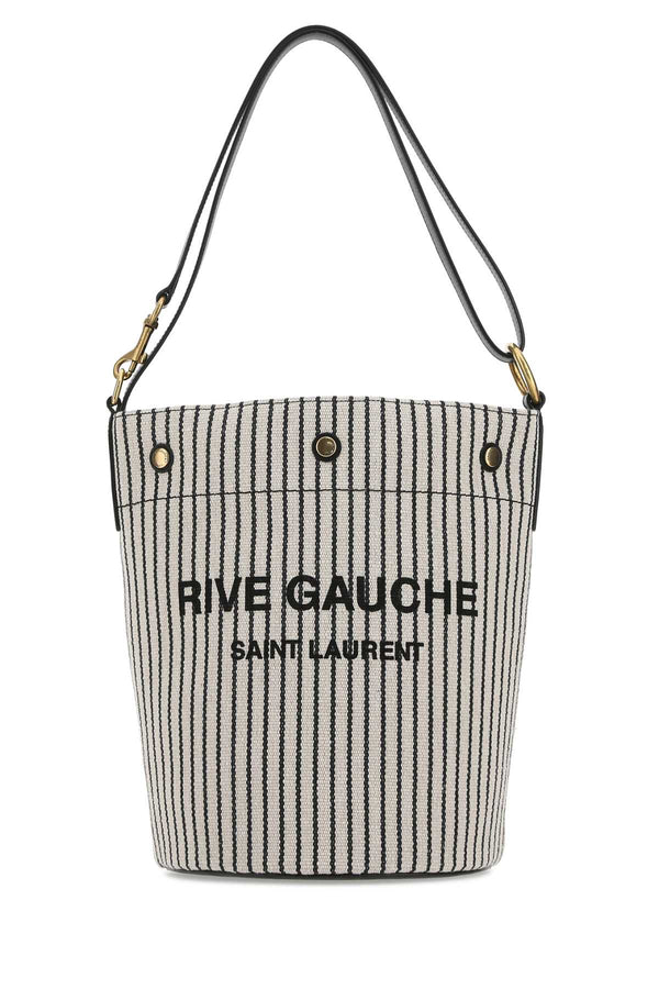 Saint Laurent 100% Fabric bucket bag in beige