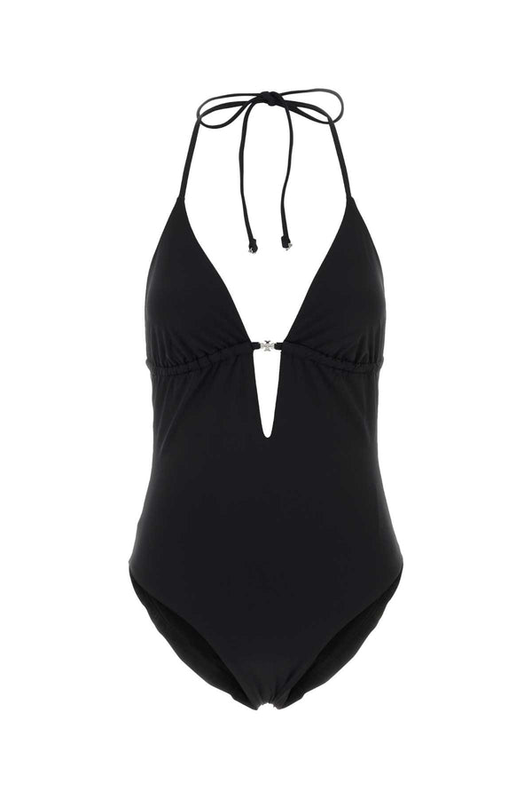 Black Stretch Nylon Swimsuit Costumi Da Bagno