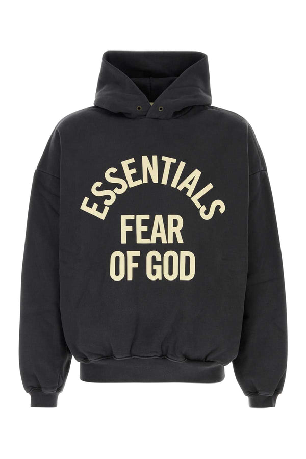 Fear Of God Essential Apparel 100% Cotton sweatshirt in black