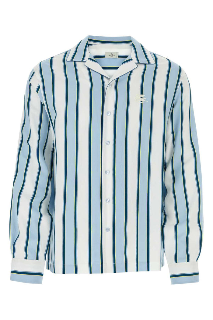Blue Exterior: Viscose Nylon Camicie