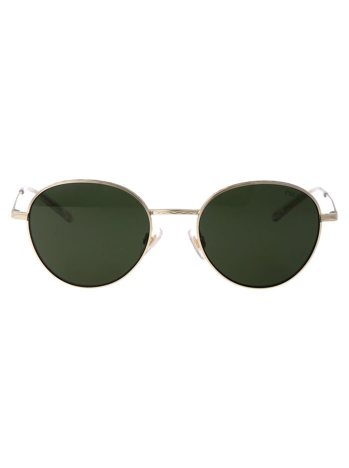 0ph3144 942571 Shiny Pale Gold Metal Sunglasses