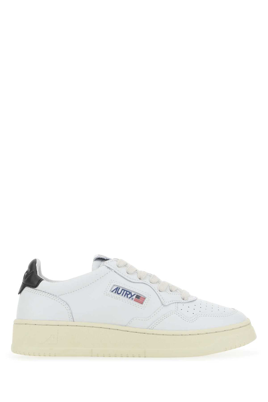 Autry 100% cow leather sneaker in white