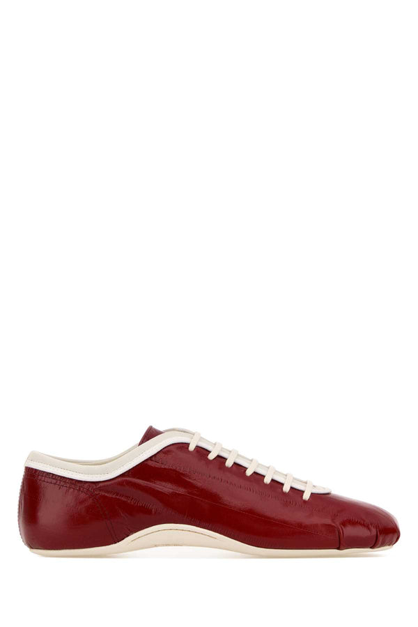 Dries Van Noten Shoes Exterior: 100% Leather sneakers in red