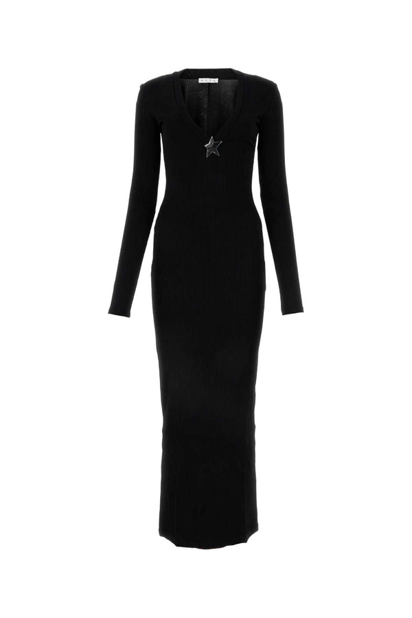 Area 97% Viscose dress in black