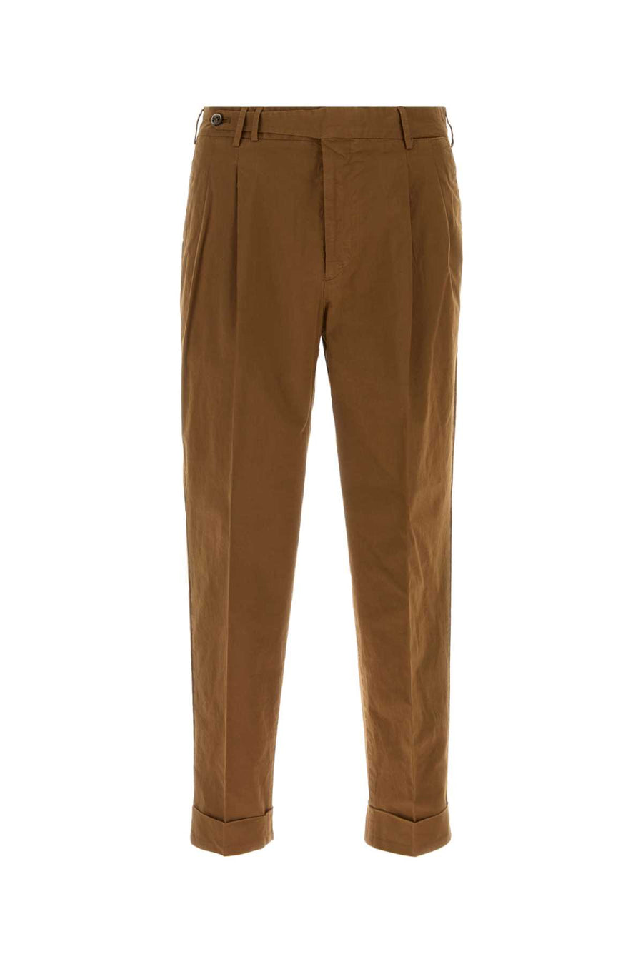 Pt Torino 98% Cotton trousers in brown